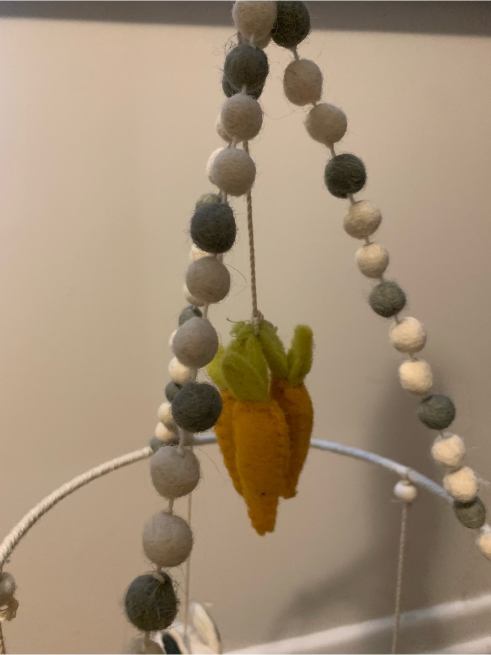 Pehr Bunny Mobile with Felt Carrots - Picture 5 of 5